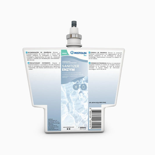 Recarga Bacteriostático Sanitizer Enzym 600ml | MISTOLIN PRO SENSE