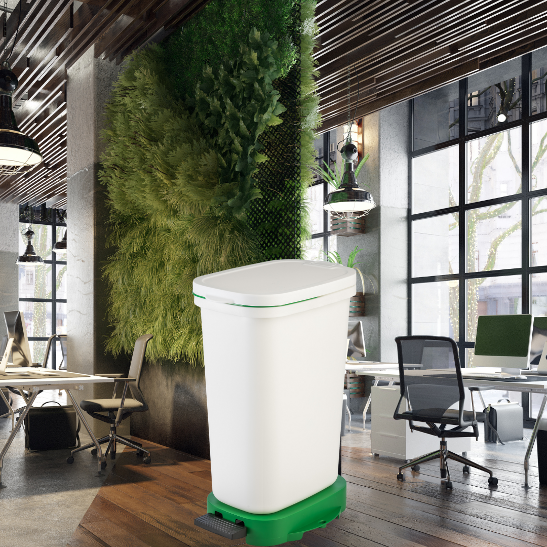 Balde BE Ecoponto Branco e Verde 20L