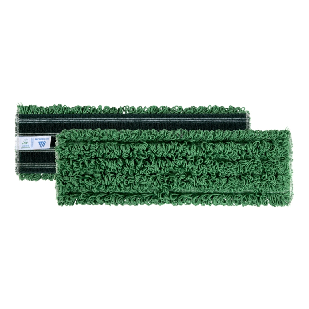 Mopa franja microfibra verde c/velcro 40*13cm | TTS