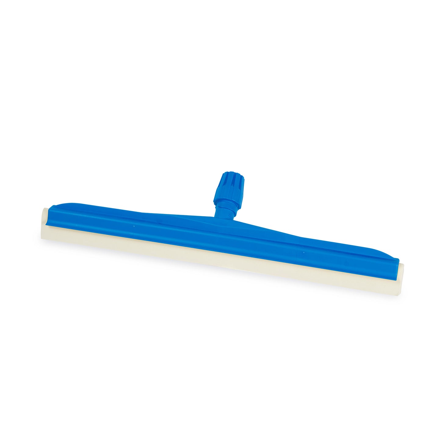 Rodo azul 55 cm com borracha branca – remoção rápida e uniforme de líquidos. Ideal para limpeza profissional e zonas de lavagem.