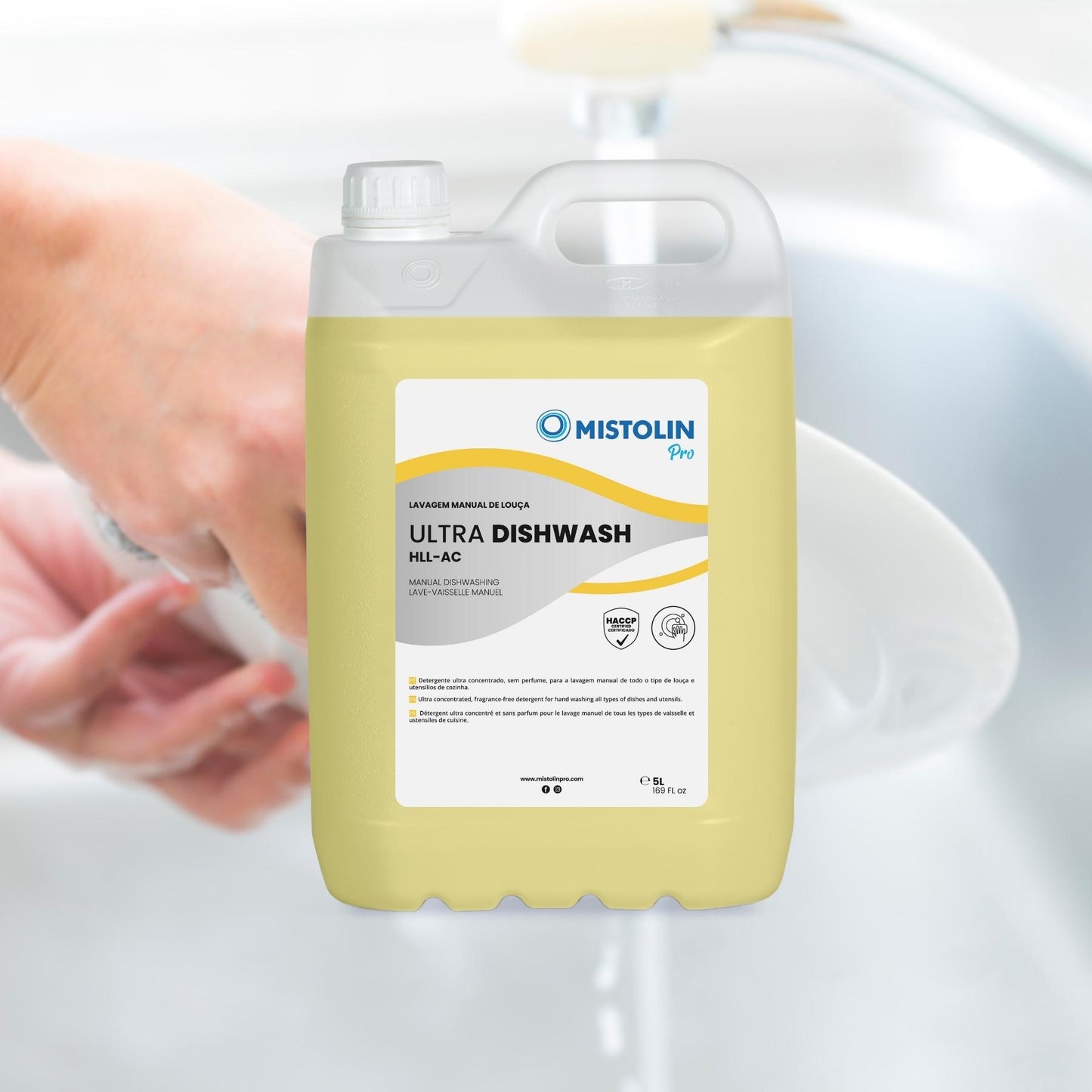 Ultra Dishwash HLL-AC Detergente Manual Loiça Concentrado 5LT | MISTOLIN PRO