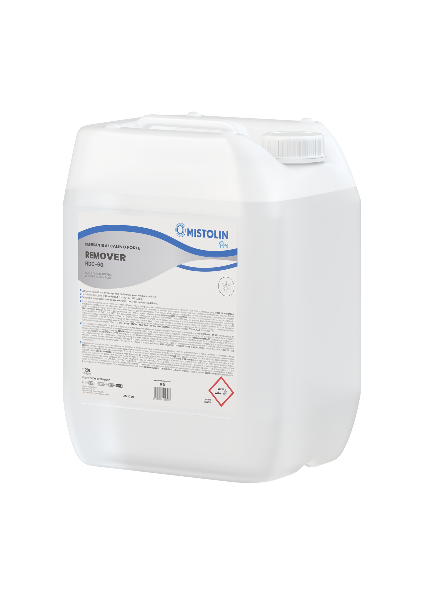 Detergente Alcalino Forte HDC-60 5LT | MISTOLIN PRO