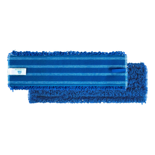 Mopa franja microfibra azul c/velcro 40*13cm | TTS