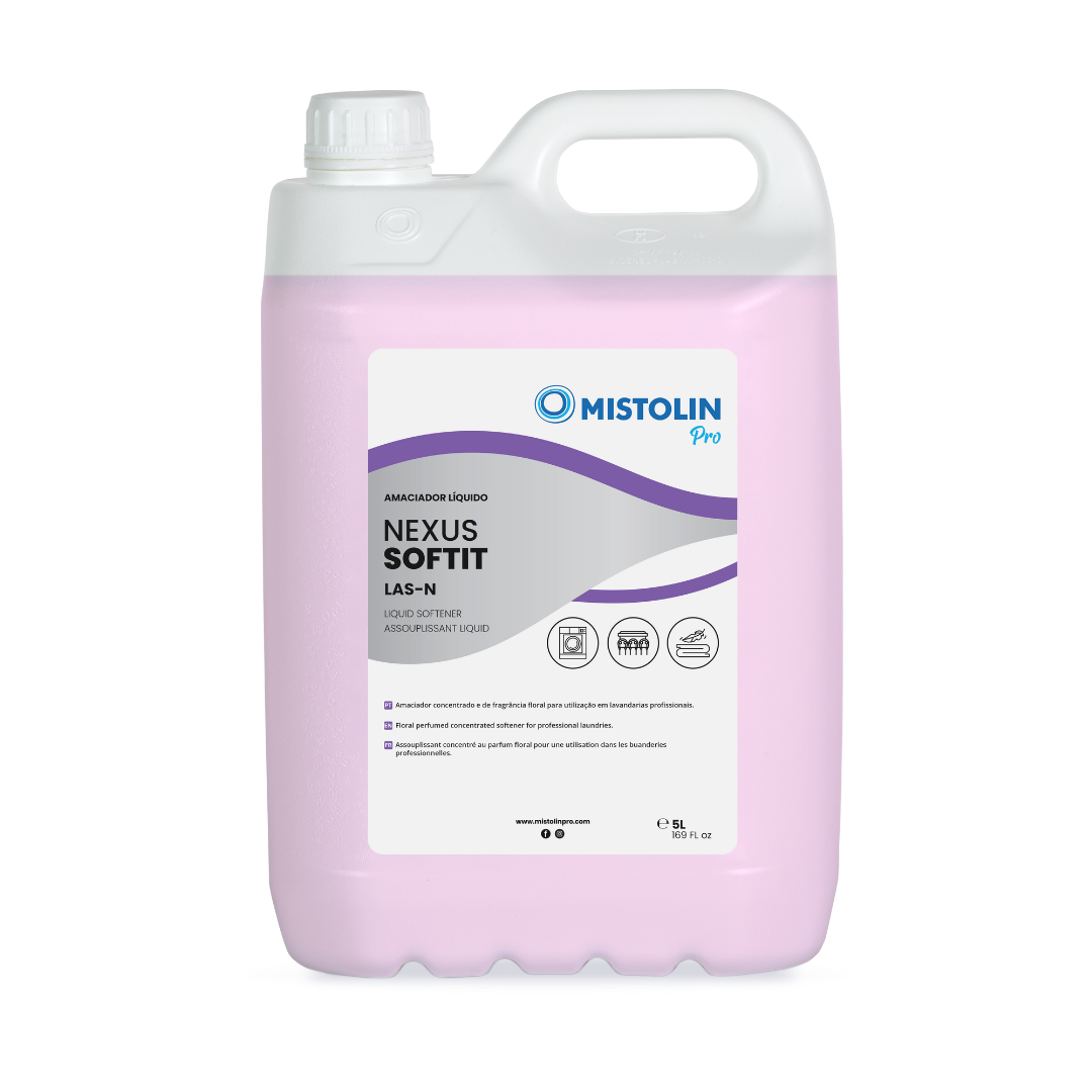 Mistolin Nexus Softit 5L – amaciador profissional para lavandarias