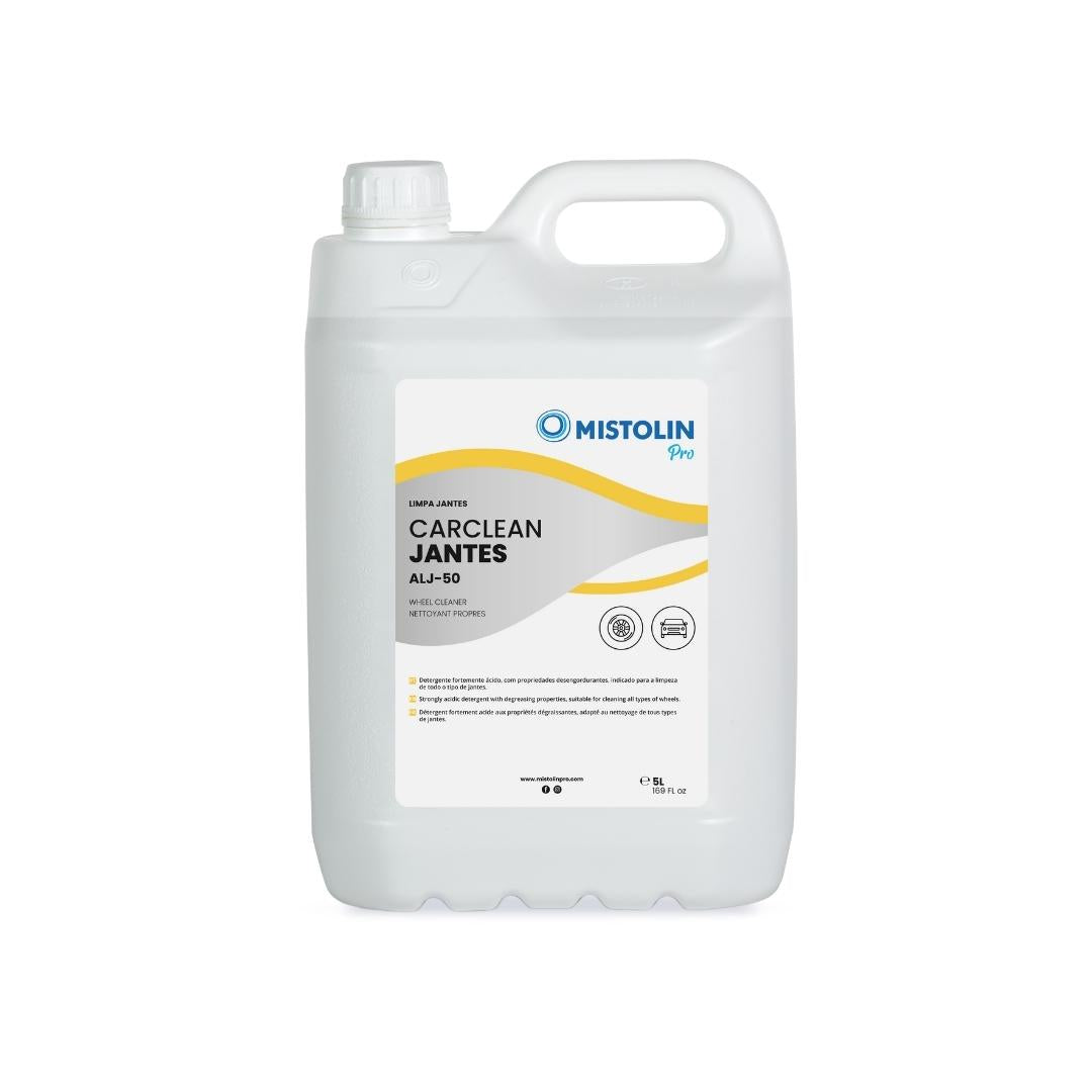 Carclean ALJ-50 5L – detergente ácido para limpeza de jantes, remove resíduos de travões e devolve brilho